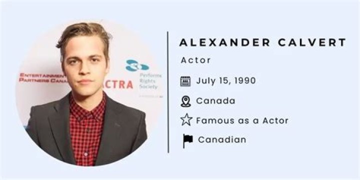 Alexander Calvert Net Worth