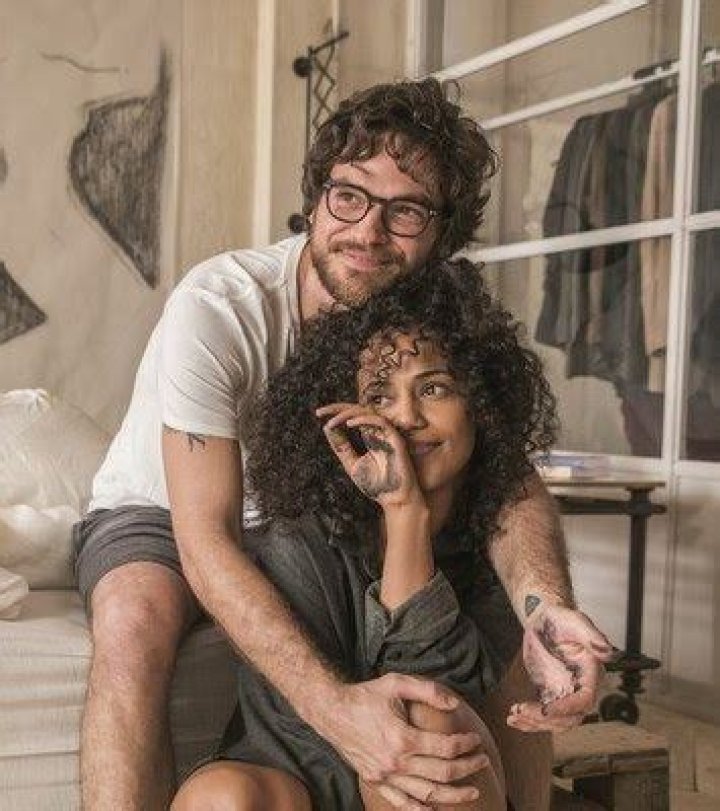 Naruna Costa with her partner Washington Gabriel